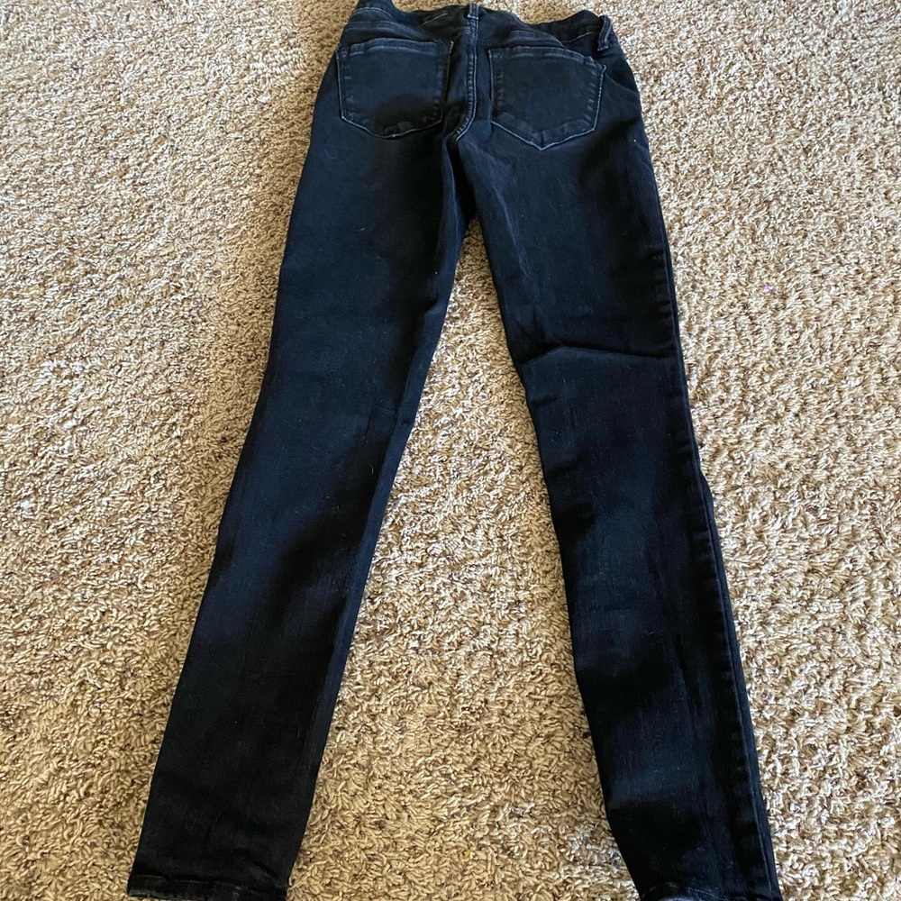 Old Navy Black Rockstar 4 Regular Mid Rise